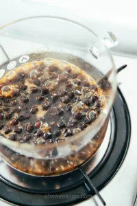 boba pearls with brown sugar syrup
