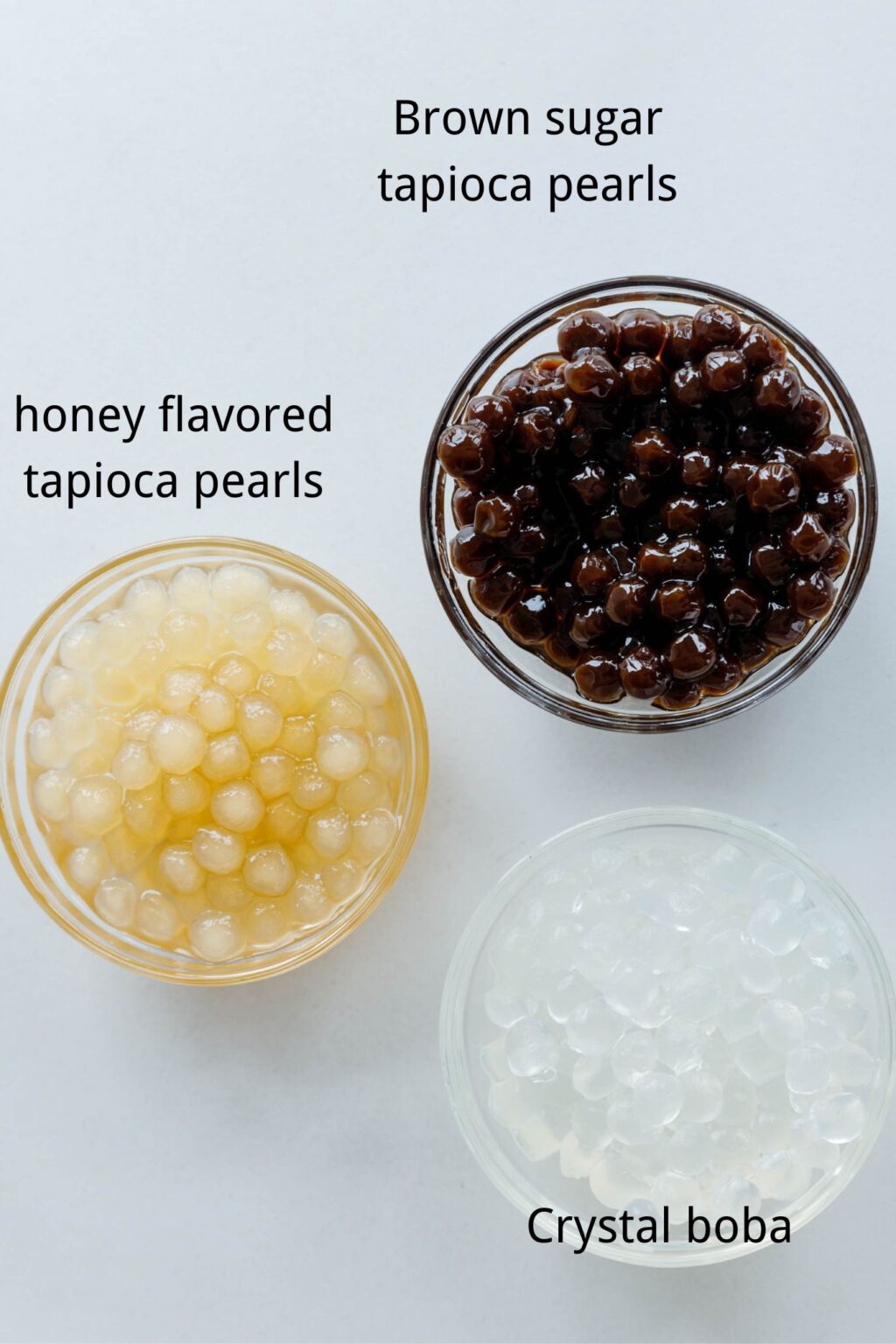 Crystal boba VS Honey Boba Oh Sweet Cups