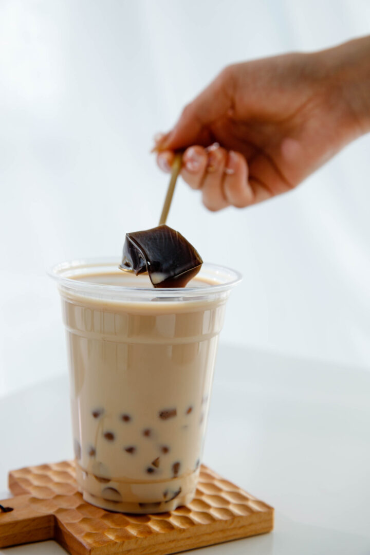 Grass Jelly Boba - Grass Jelly Milk Tea - Oh Sweet Cups