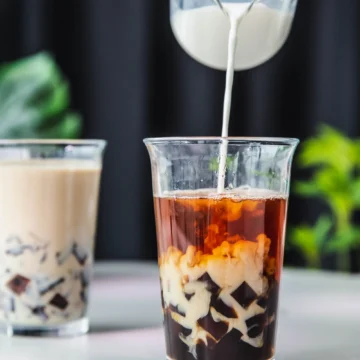 coffee jelly milk tea|ohsweetcups.com