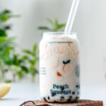 Peach Bubble Tea | ohsweetcups.com